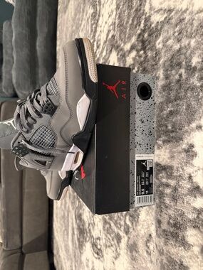 Jordan Retro Grey and Black Basketball Sneakers